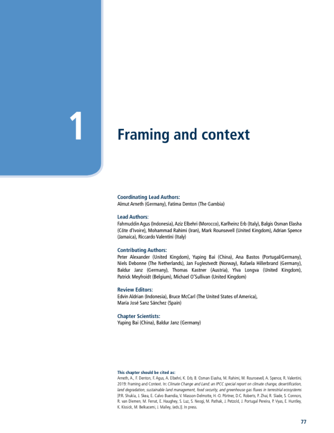 Chapter 01: Framing and Context