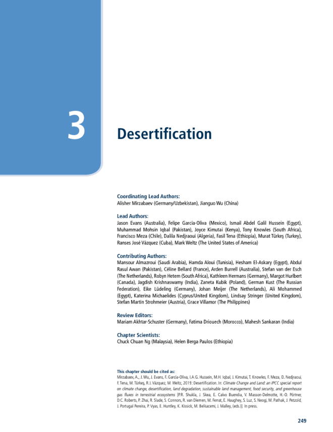 Chapter 03: Desertification