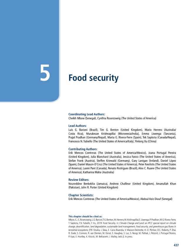 Chapter 05: Food security